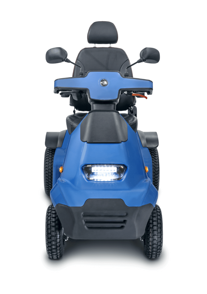 modrá elektrická čtyřkolka Afiscooter S4